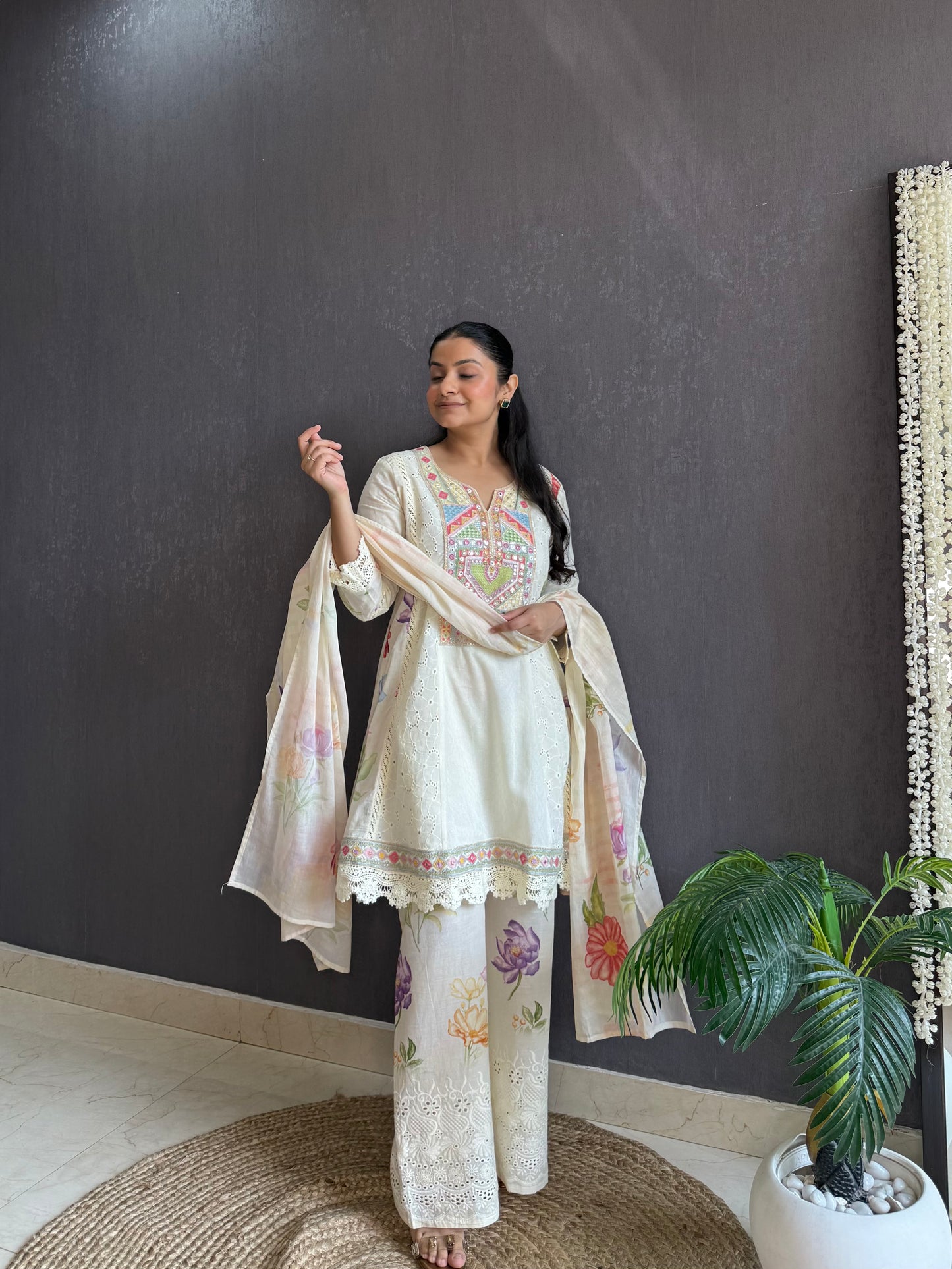 Pure cotton designer kurta set