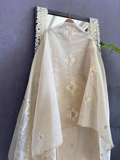 Linen gota frenchknot suit