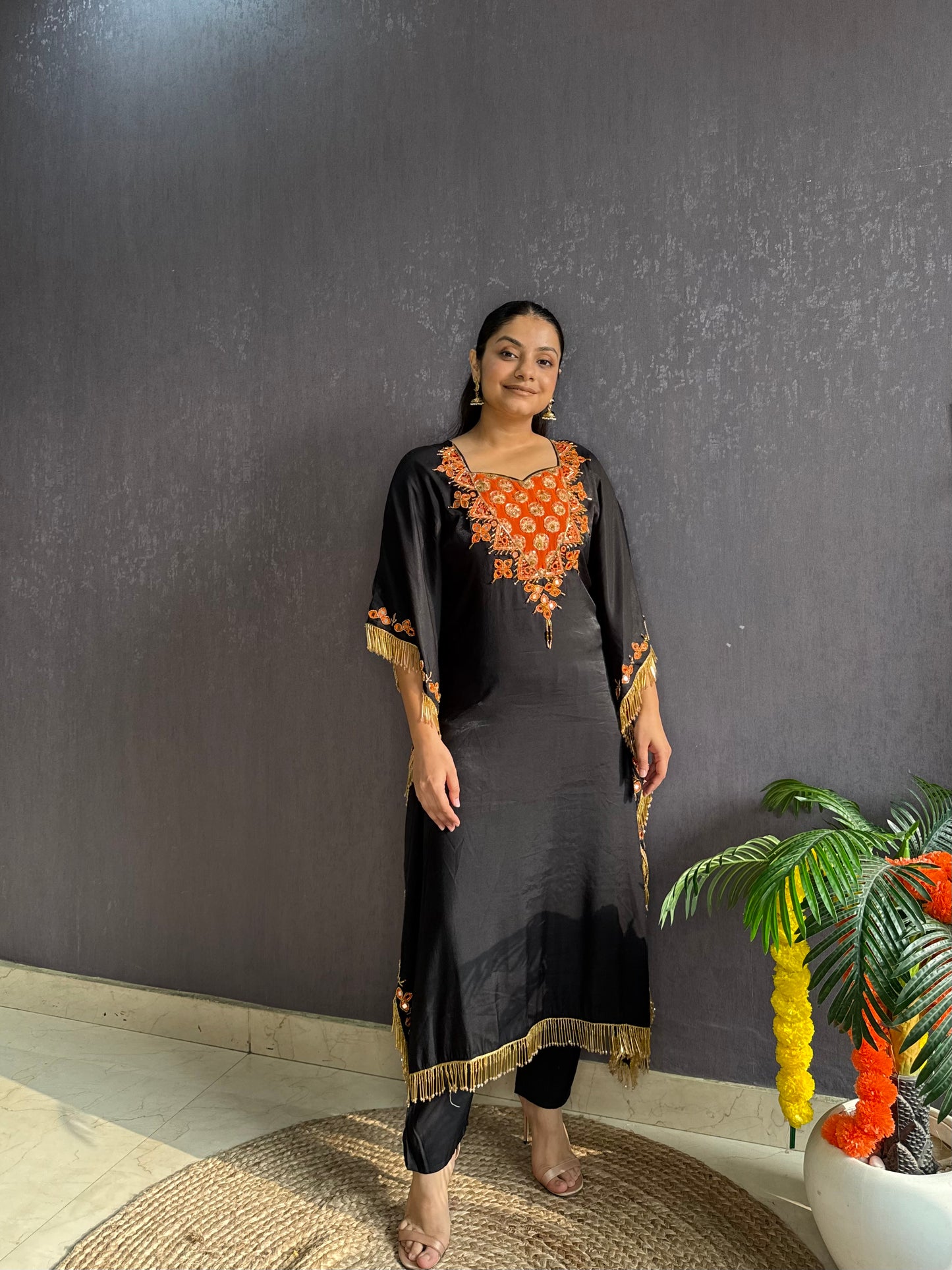 Handwork Sheesha kaftan set