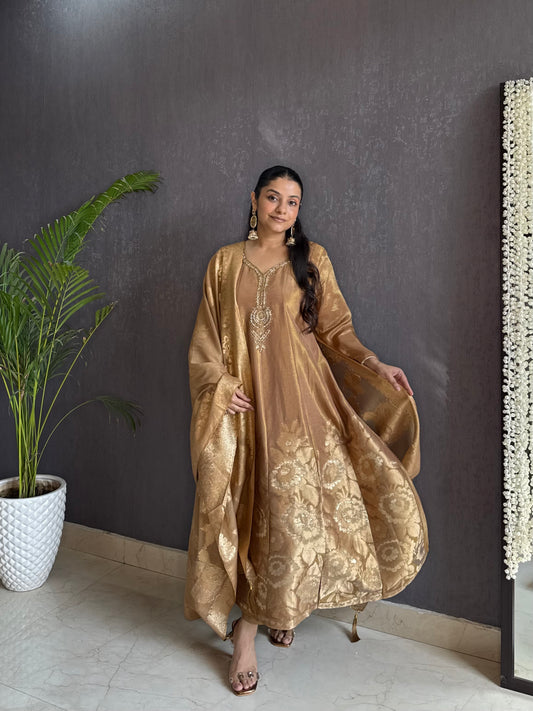 Benarsi handwork Anarkali set