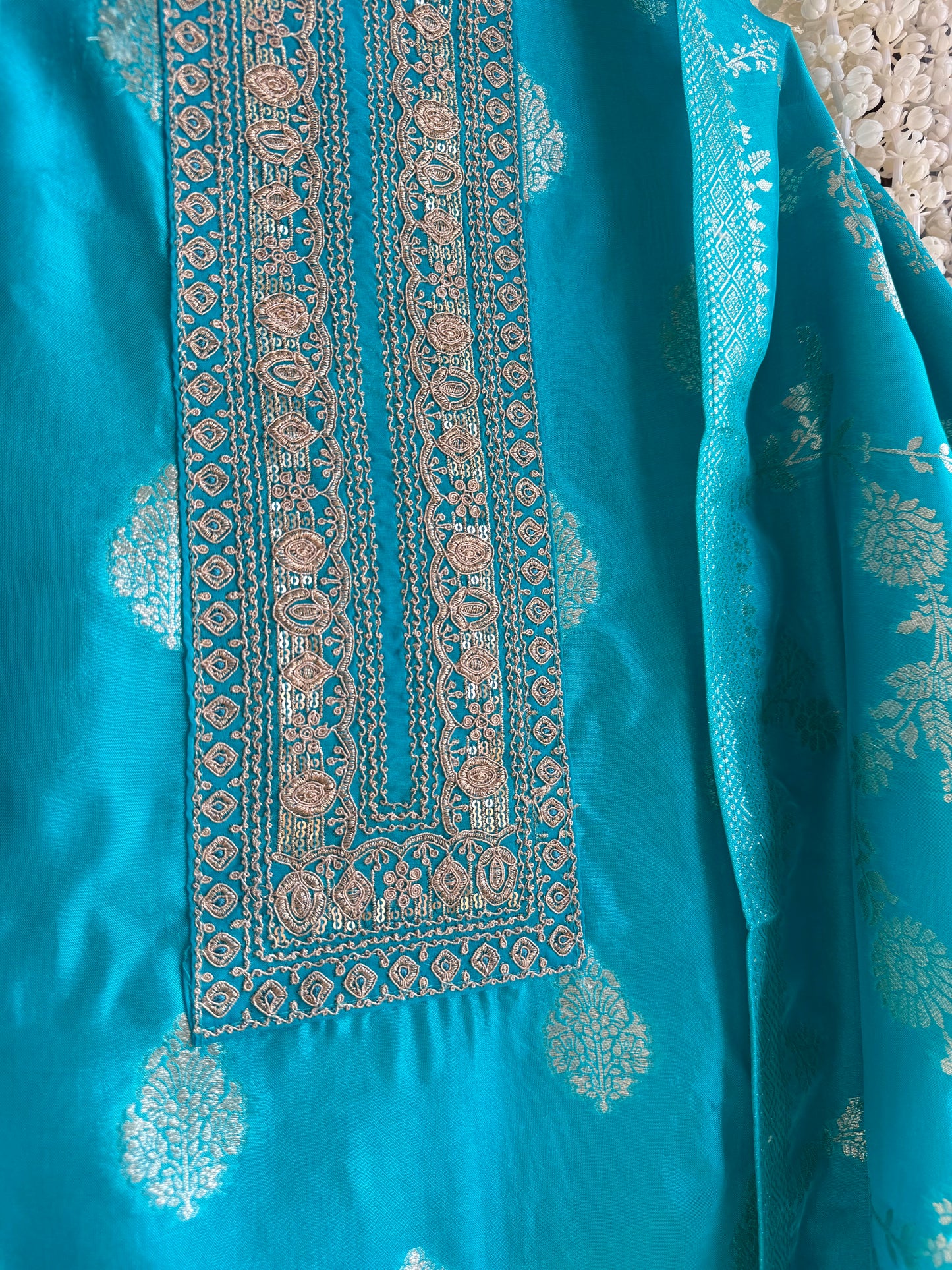 Resham Benarsi silk suit