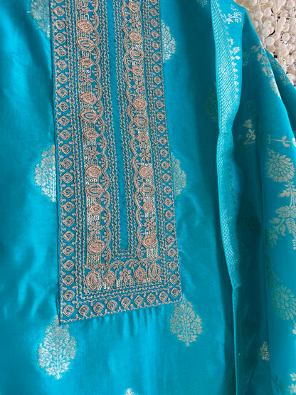Resham Benarsi silk suit