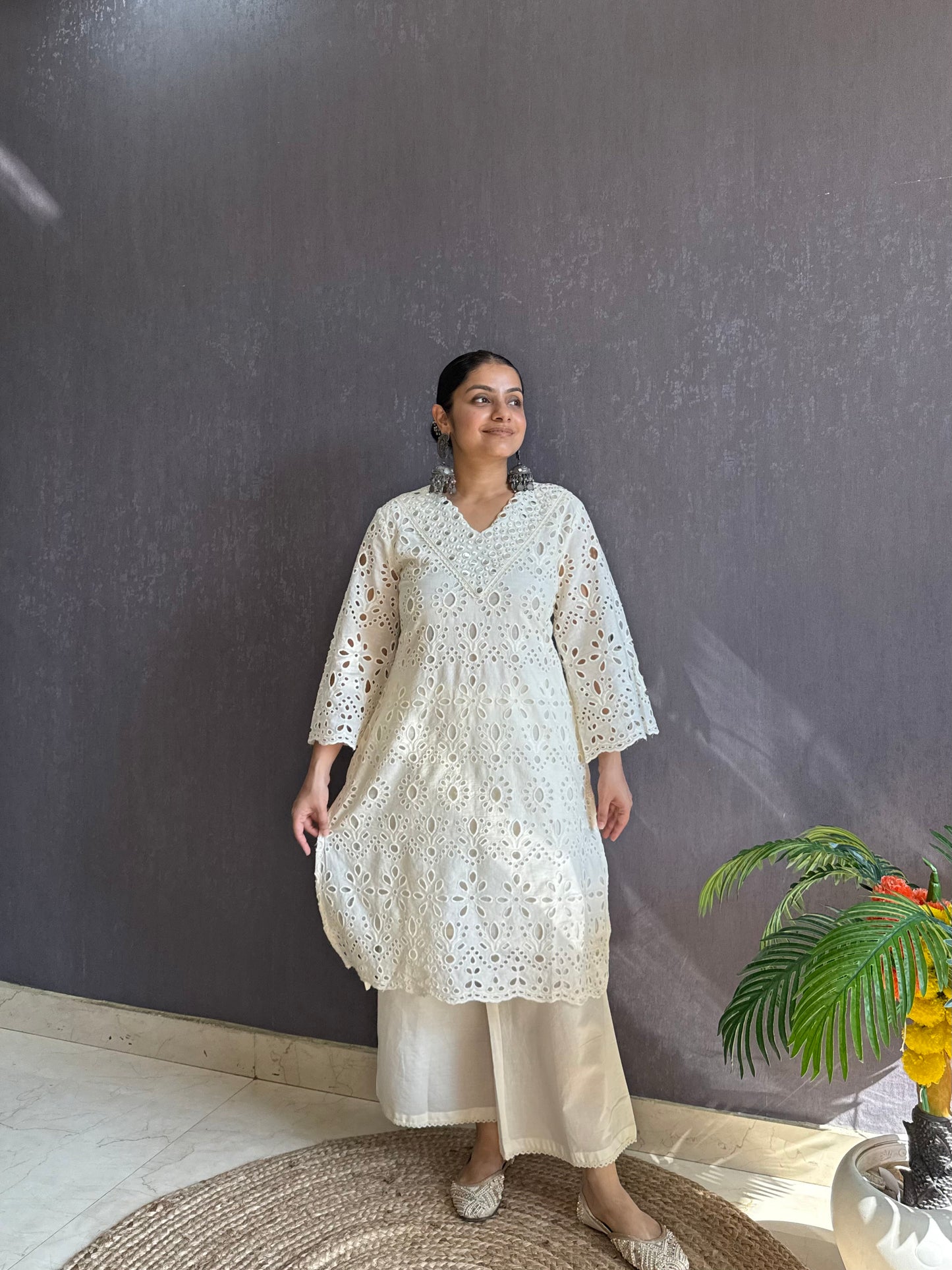 Schiffili floral cotton Coord set