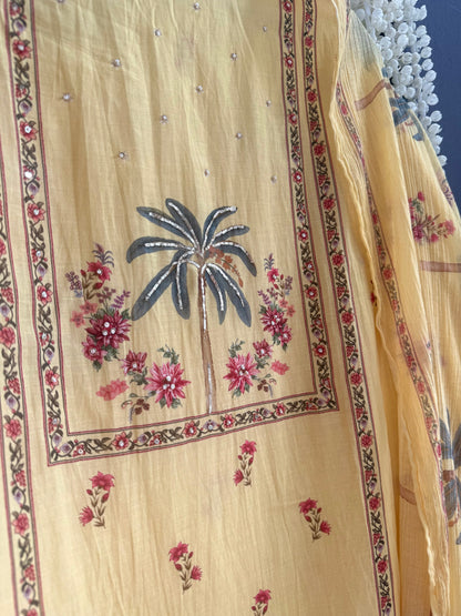 Mulmul cotton tropical suit
