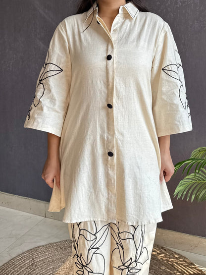 Embroidered cotton Coord set