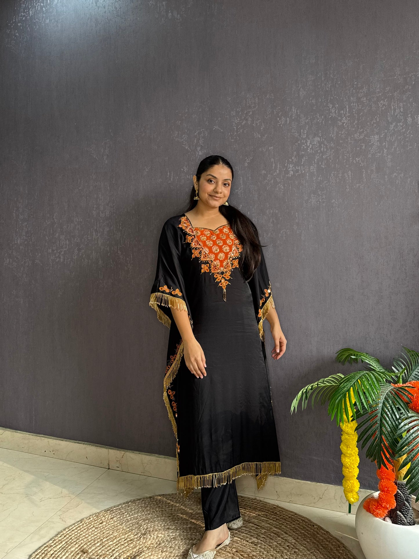 Handwork Sheesha kaftan set