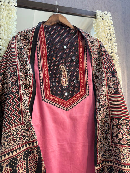 Cotton ajrakh suits