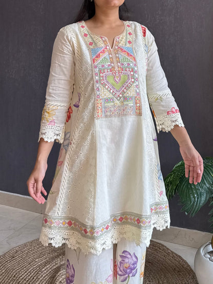 Pure cotton designer kurta set