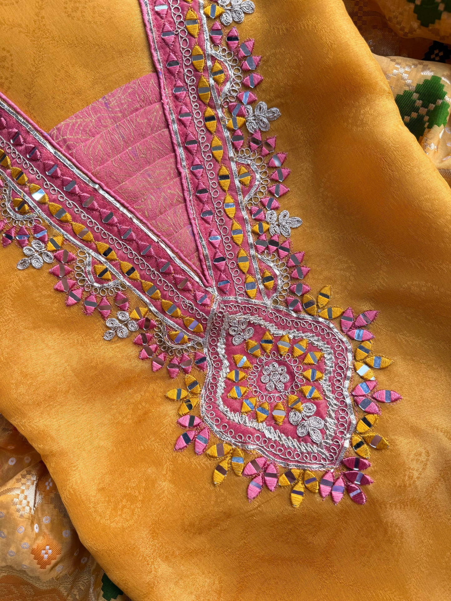 Luxurious patola kanjivaram silk suit