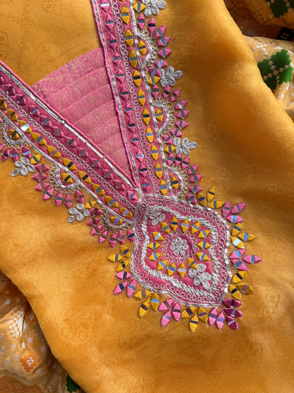 Luxurious patola kanjivaram silk suit