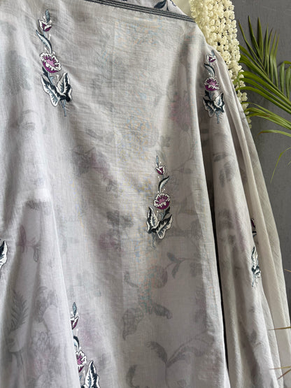 Luxurious Mul chanderi sanganeri suit