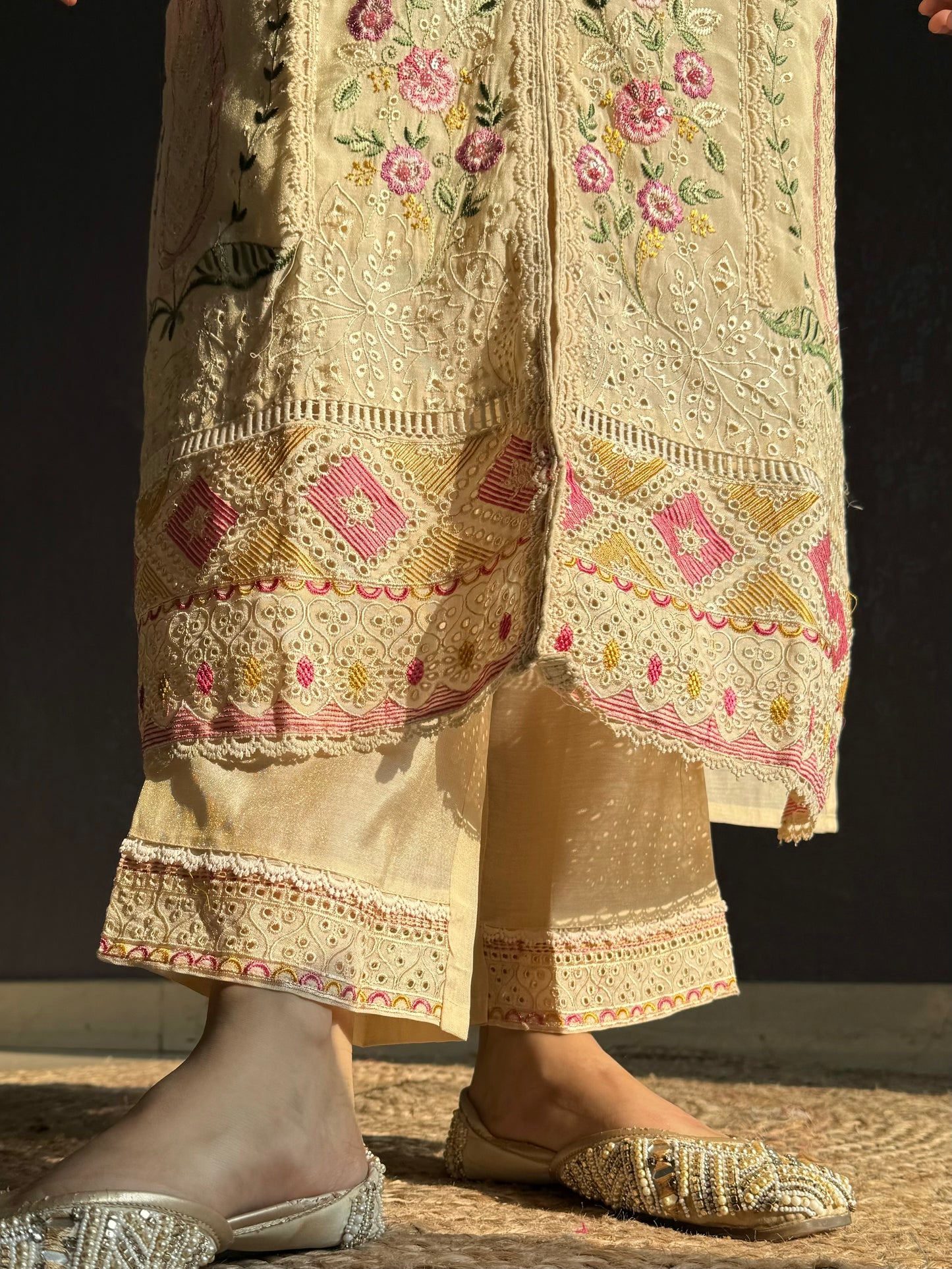 Angrakha Pakistani designer suit