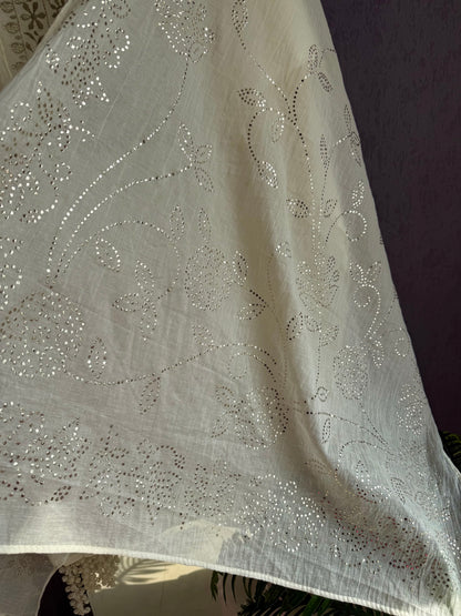 Mul cotton mukaish suit