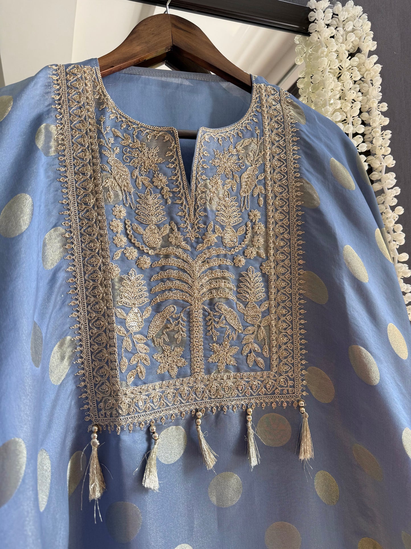 Luxurious Aari work Benarsi suit