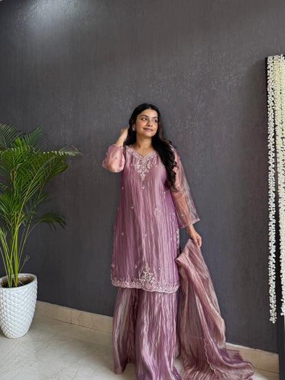Handwork sharara set