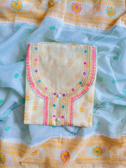 Kota doria aari work suits