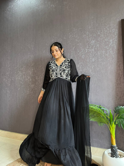 Handwork Anarkali suit