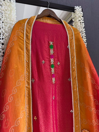 Luxurious Gotapatti Bangles suit