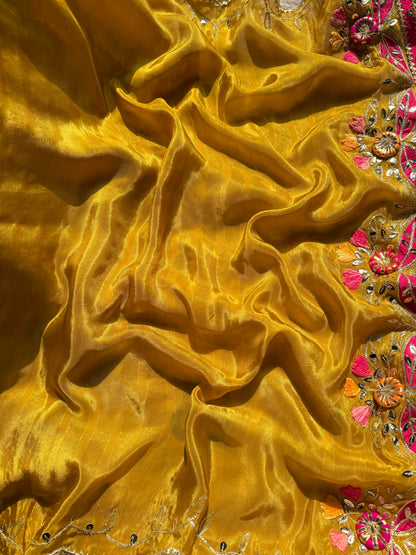 Luxurious Gotapatti Tissue silk suit