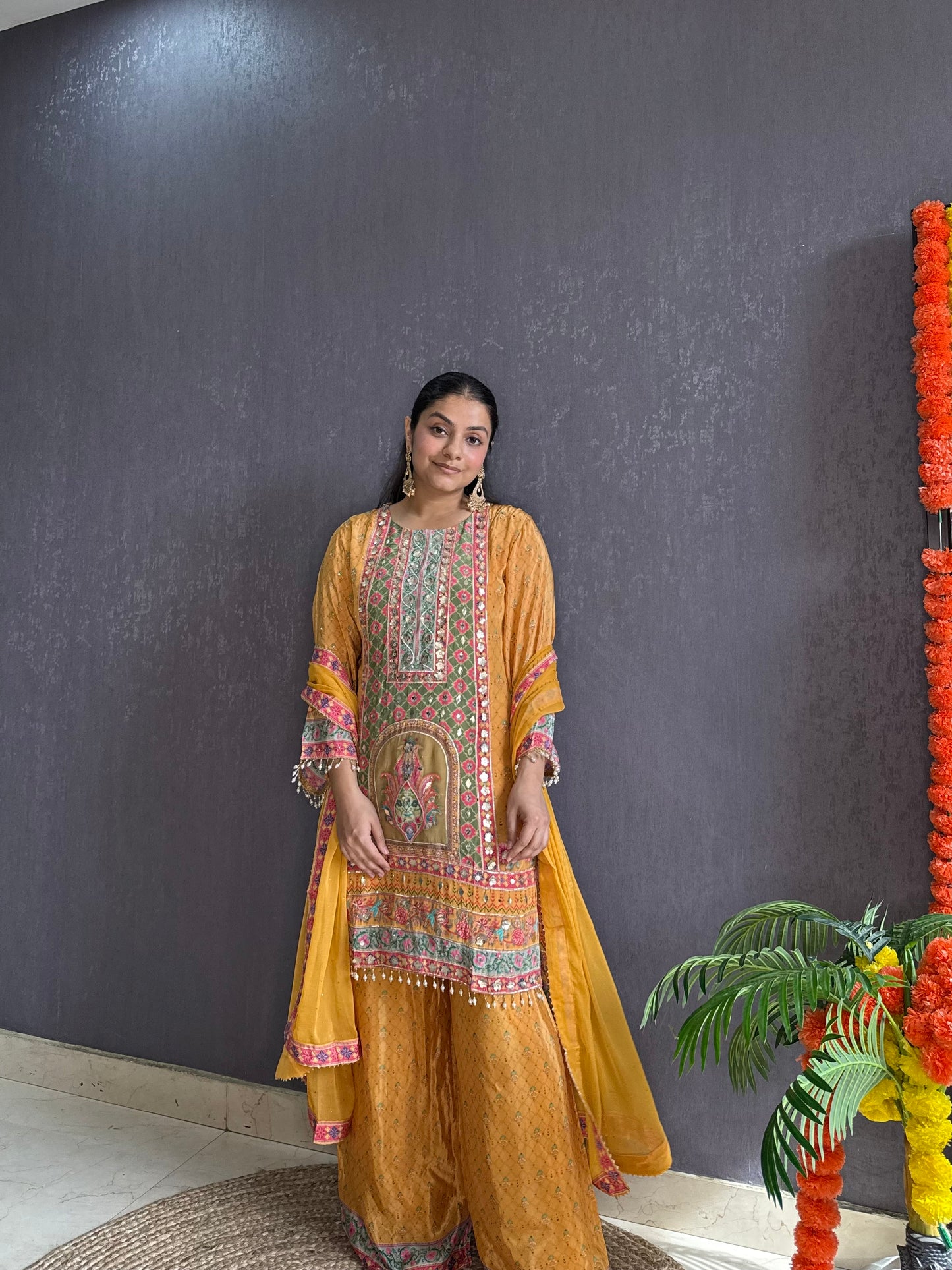 Zari embroidered Pakistani Suit