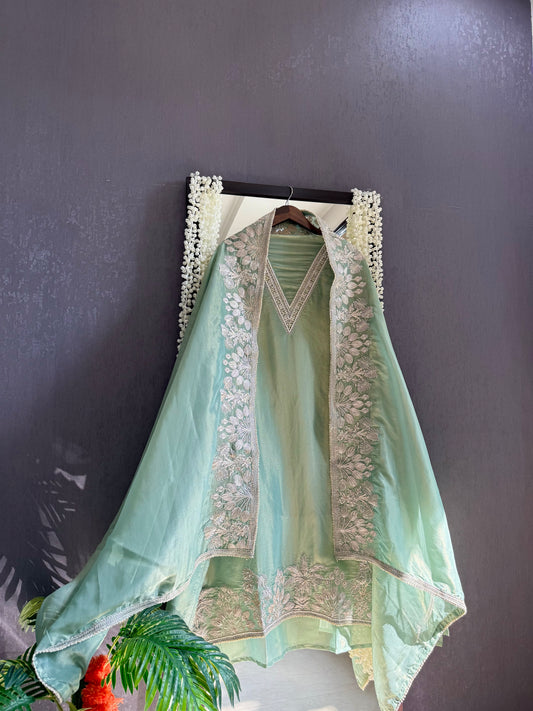 Luxurious Aari work handwork suit