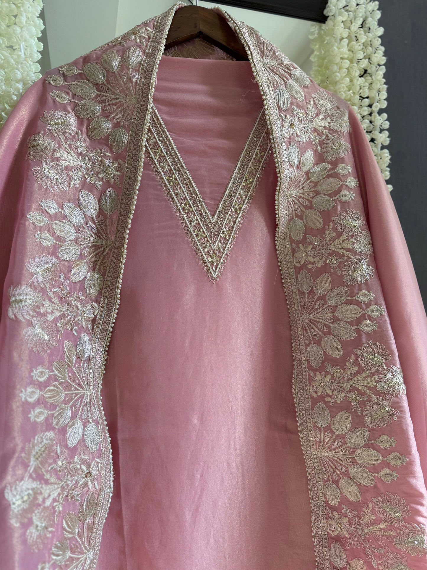 Luxurious Aari work handwork suit