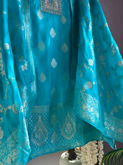 Resham Benarsi silk suit