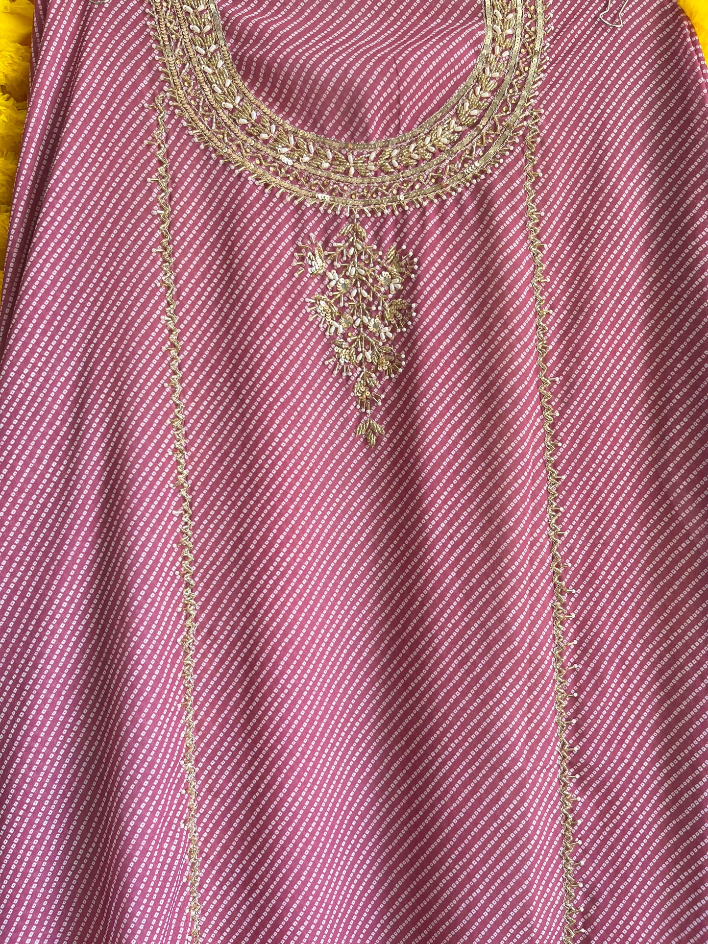Punjabi Bandhani handwork suits