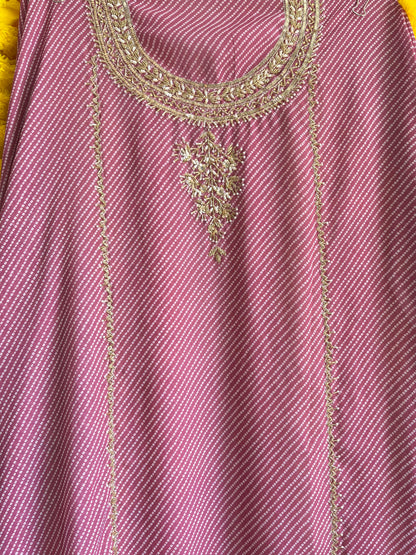 Punjabi Bandhani handwork suits