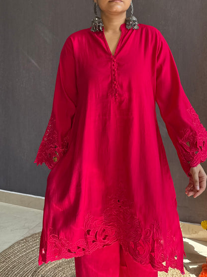 Premium cutwork Coord set