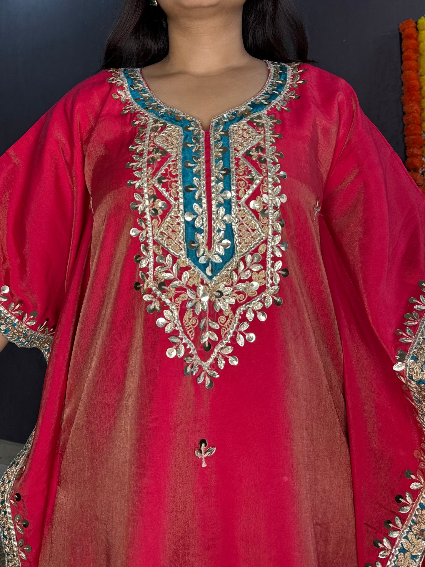 Gotapatti kaftan set