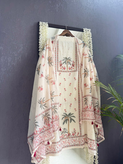 Mulmul cotton tropical suit