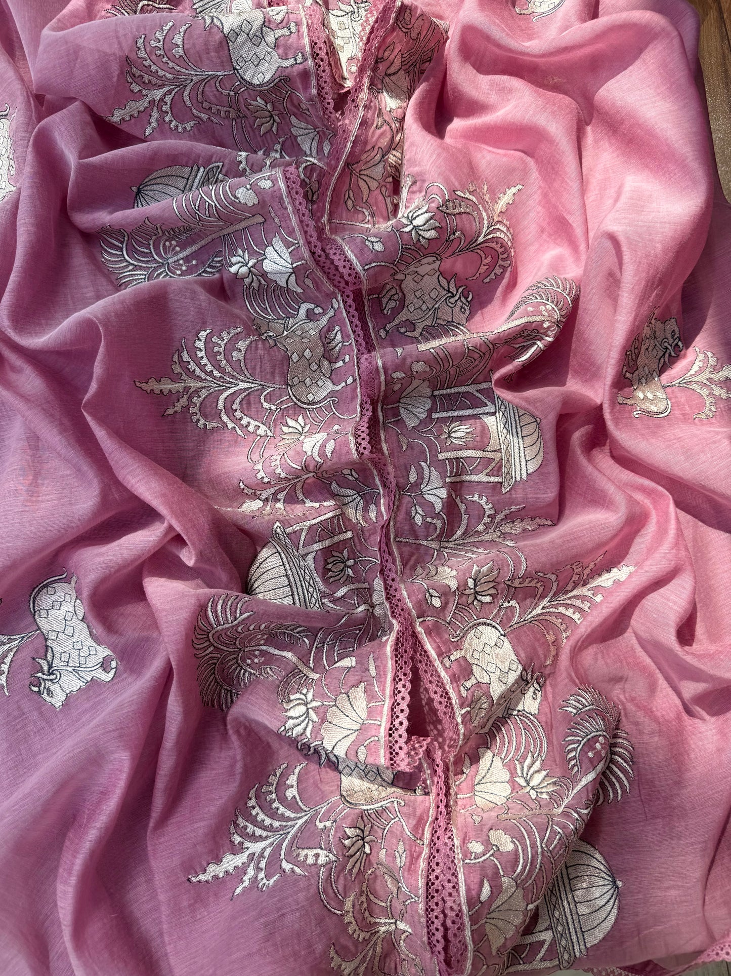 Luxurious Mul chanderi pichwai suit