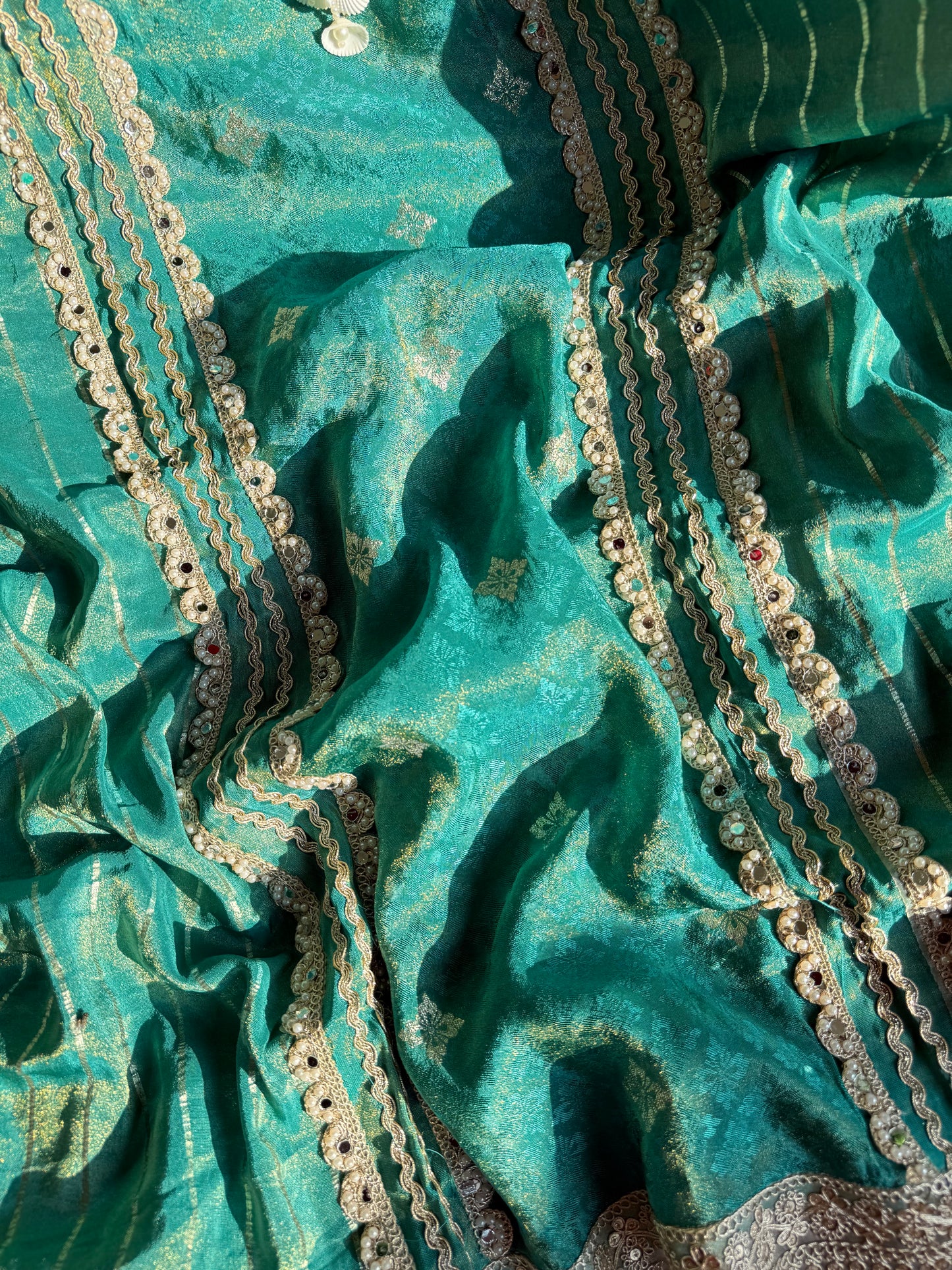 Mirror Benarsi Tissue silk suit