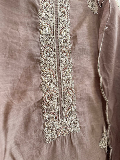 Premium chanderi dori work suit