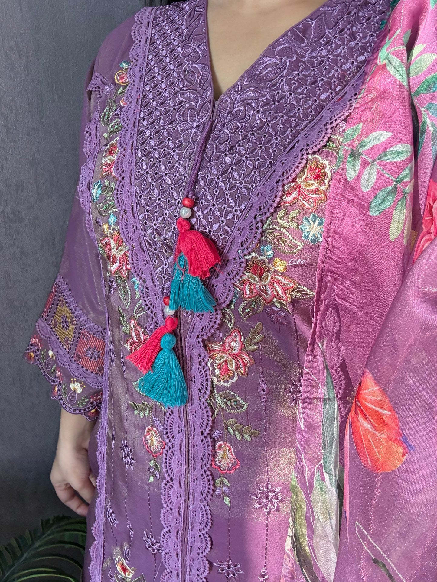 Angrakha Pakistani designer suit
