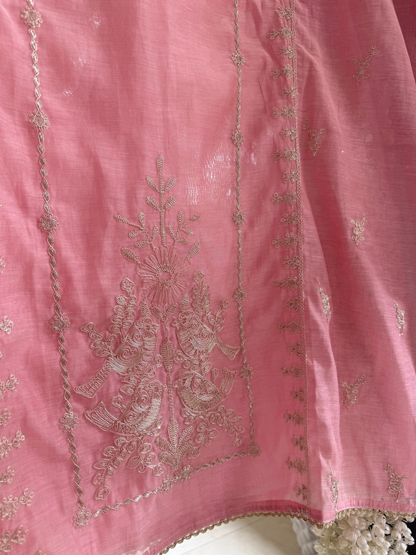 Luxurious Mul chanderi dori sitara suit