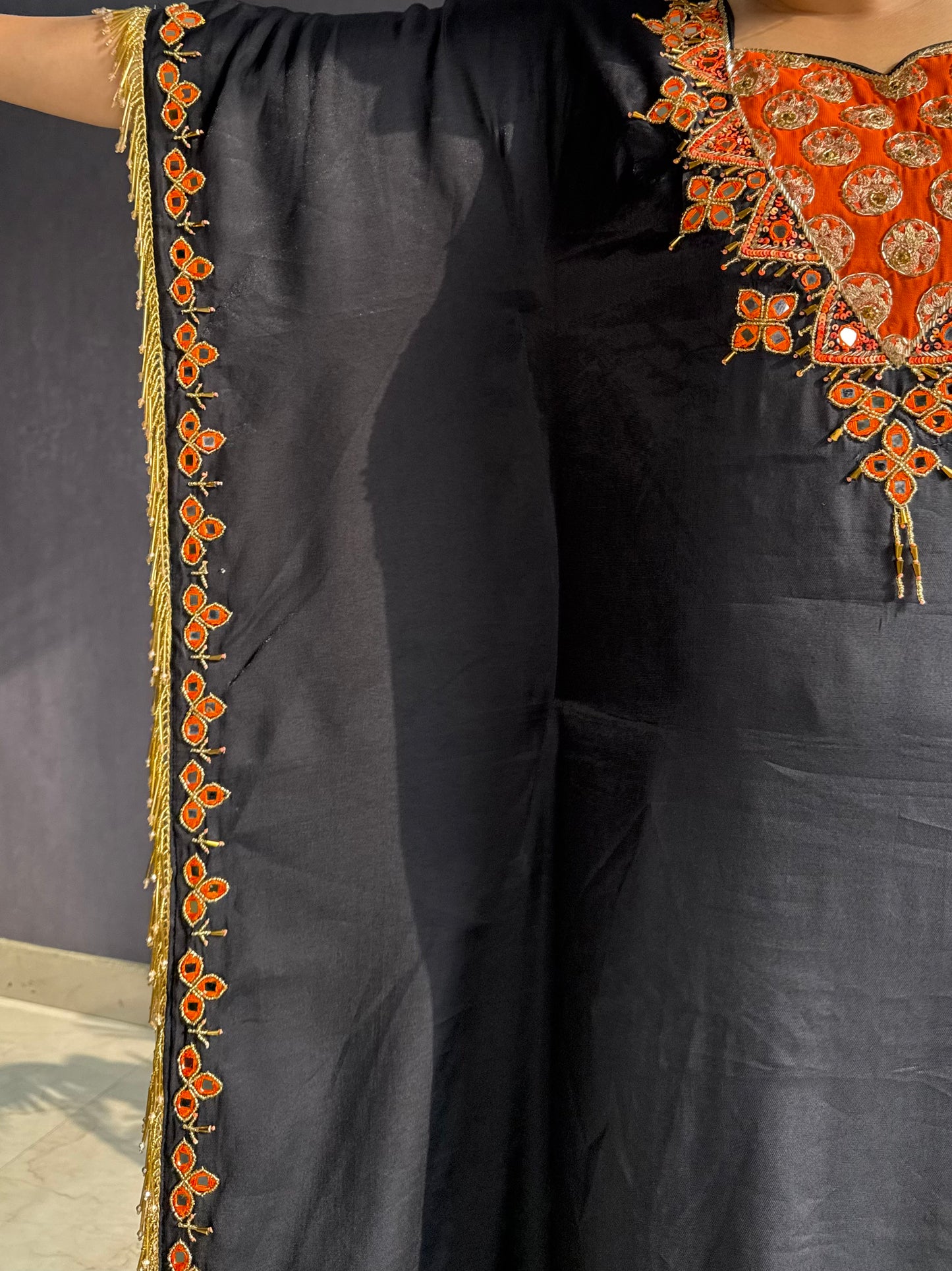 Handwork Sheesha kaftan set