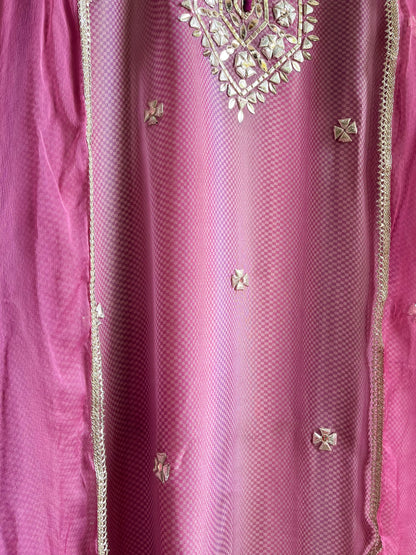 Gotta patti Tissue organza silk suit