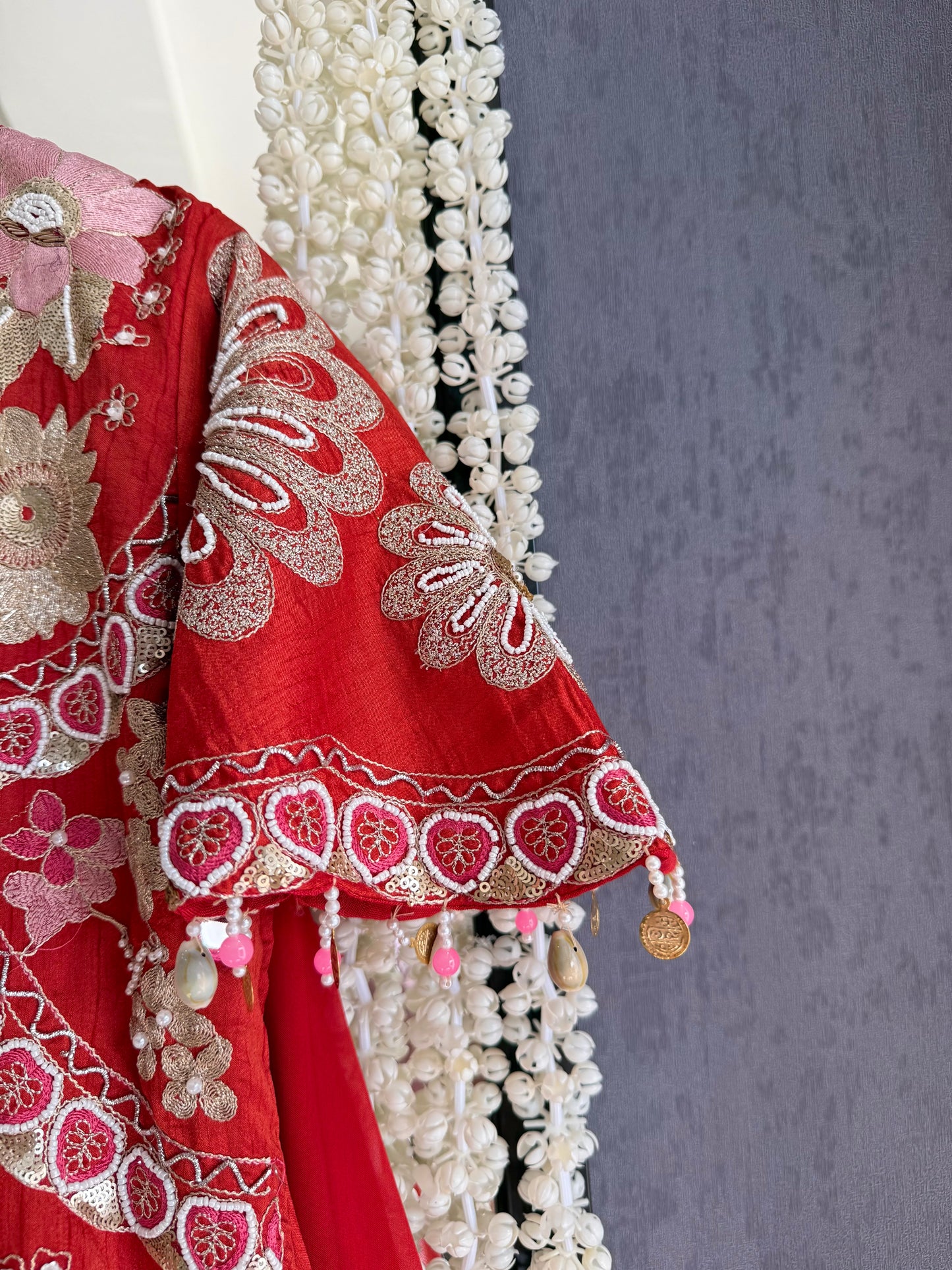 Luxurious raw silk Handwork set