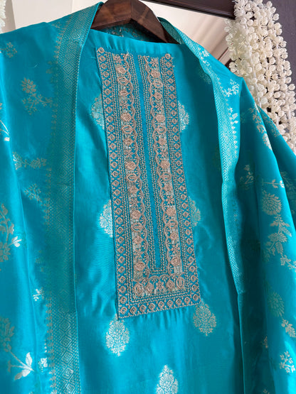 Resham Benarsi silk suit