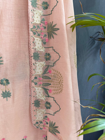 Luxurious Mul chanderi pichwai suit