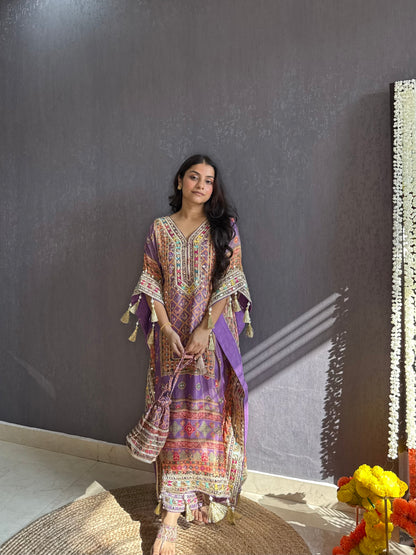Luxurious patola kaftan set