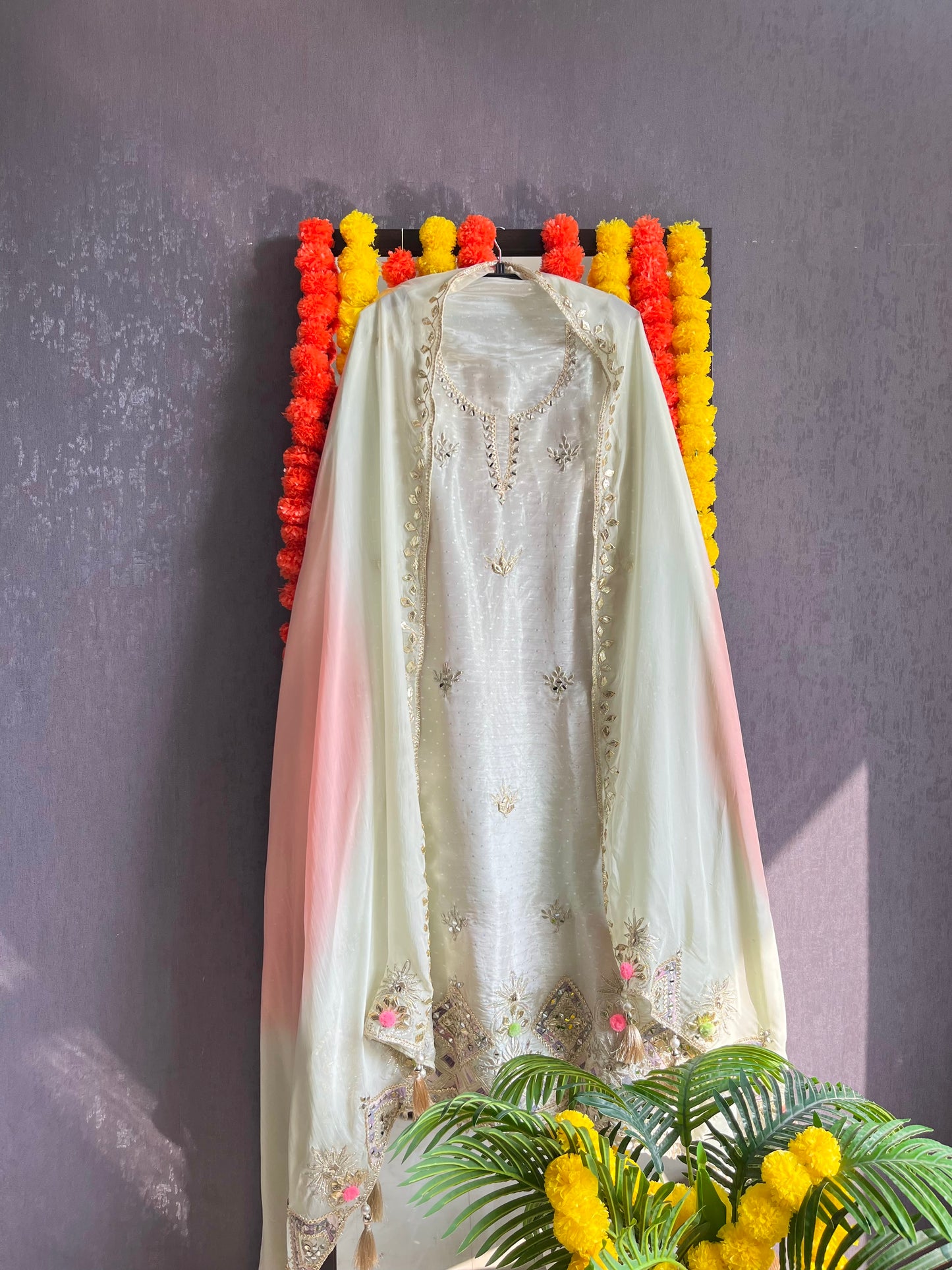 Luxurious Gotapatti Benarsi suit