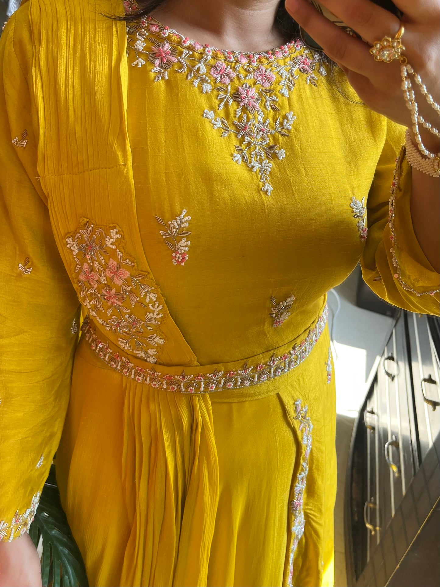 Indo western Drape dress