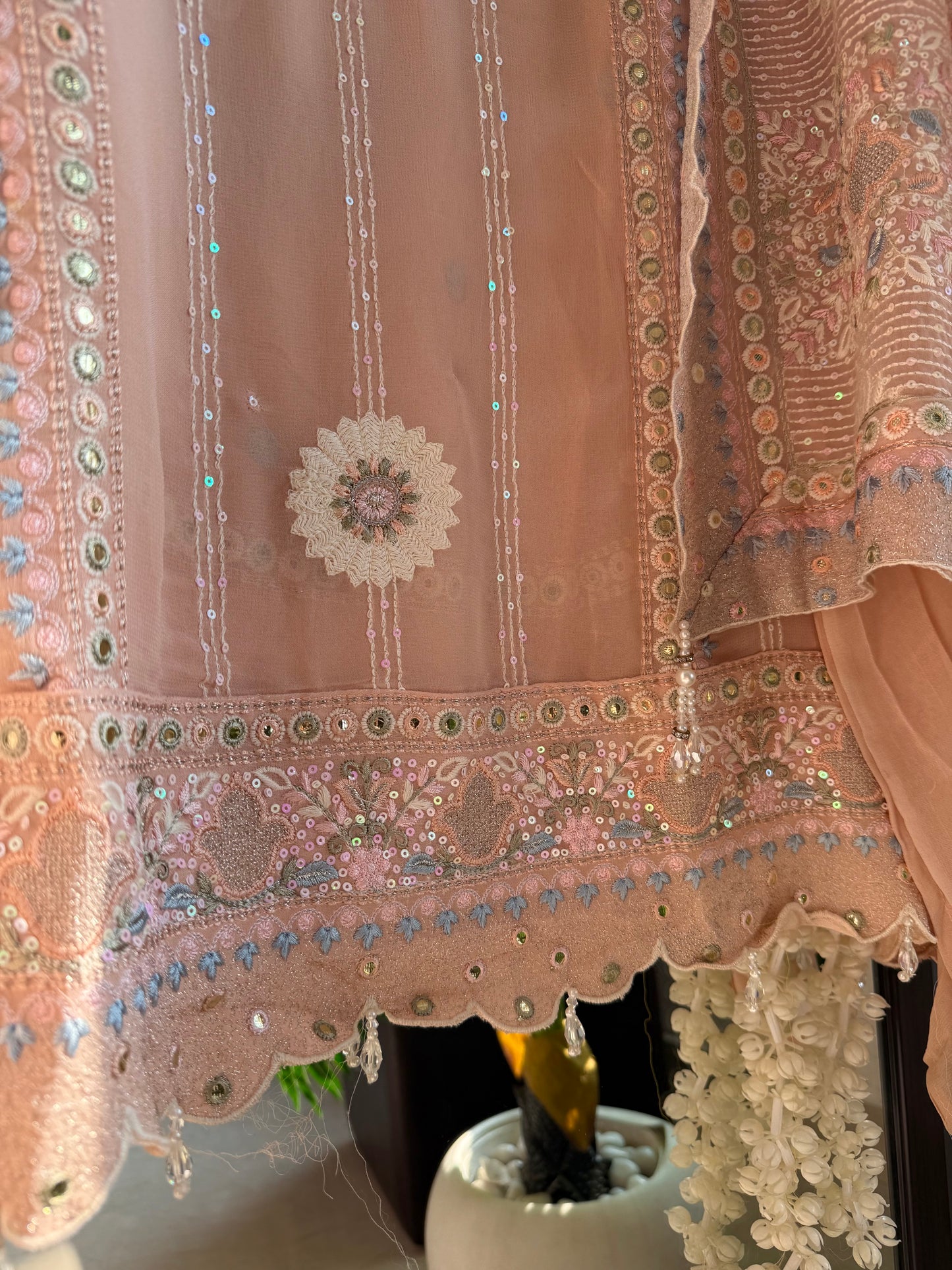 Lucknowi chikankari handwork suit