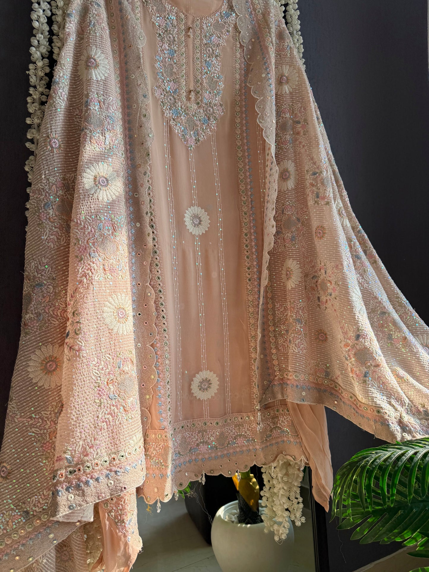 Lucknowi chikankari handwork suit