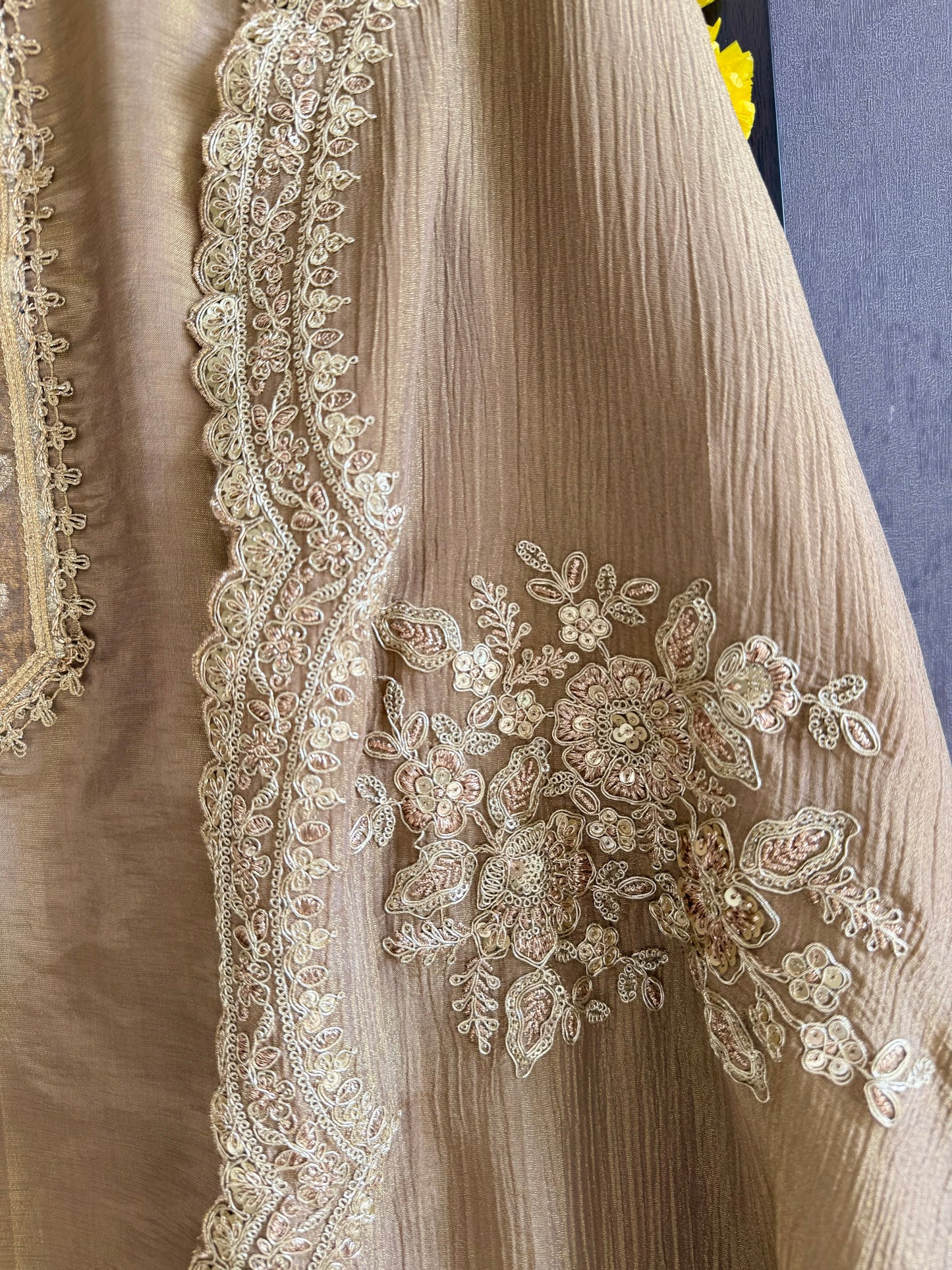 Luxurious Benarsi Tissue silk suit