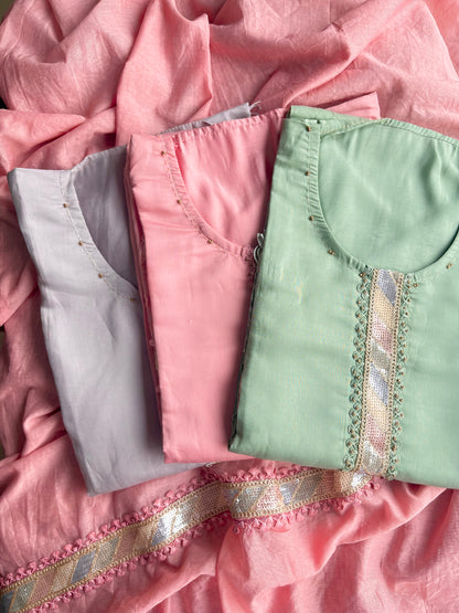 Modal sequins suits