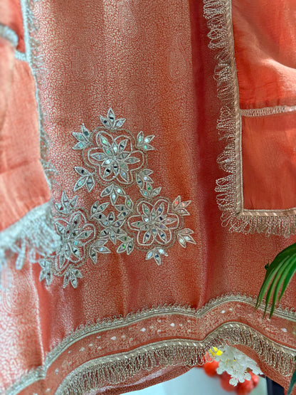 Luxurious brocade benarsi Mirror suit